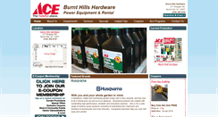 Desktop Screenshot of burnthillsacehardware.com